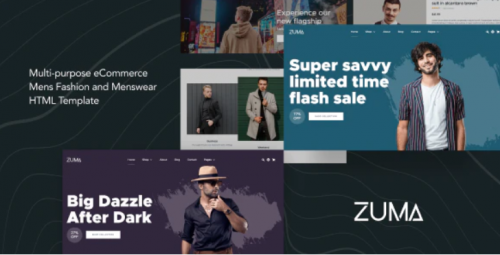 Zuma – eCommerce Men Fashion HTML Template zuma ecommerce men fashion html template