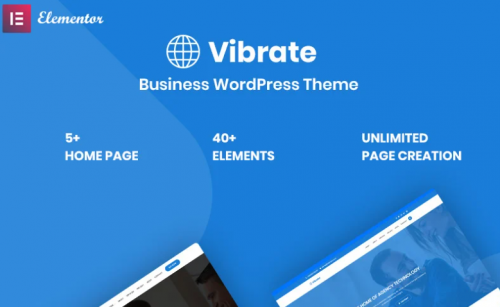 Vaibrate – Business Responsive WordPress Theme abcd