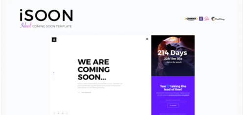 iSOON – Ideal Coming Soon Template isoon ideal coming soon template