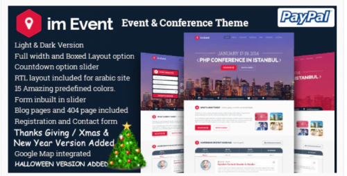 imEvent – Conference Landing Page HTML Template imevent conference landing page html template