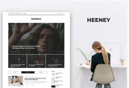 Heeney – Blog PSD Template
