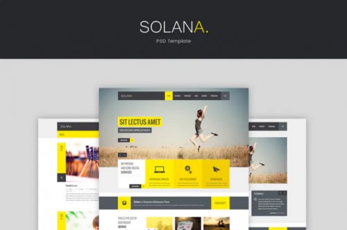 Solana – PSD Template