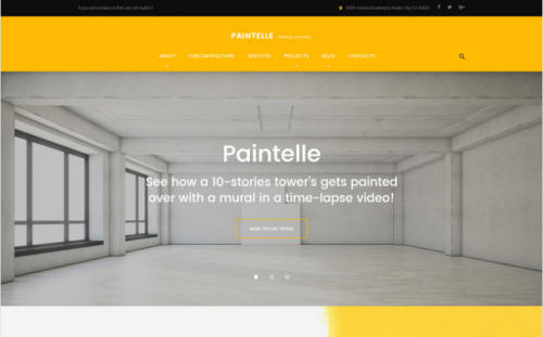 Paintelle – Painting Company WordPress Theme