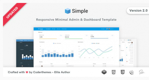 SimpleAdmin – Minimal Admin & Dashboard Template