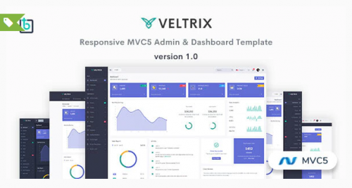 Veltrix – MVC5 Admin & Dashboard Template