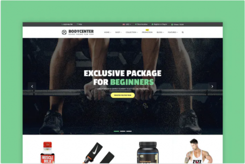 BodyCenter – eCommerce PSD Template