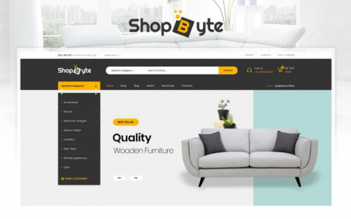 ShopByte – Mega Store WooCommerce Theme