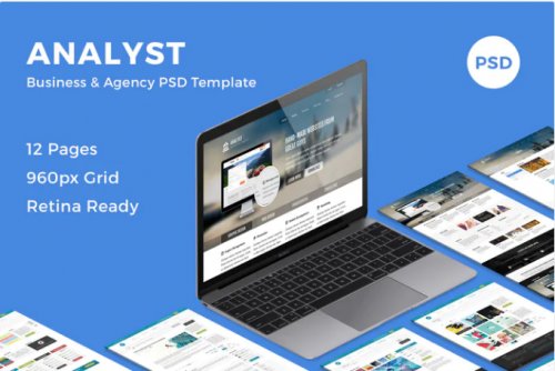 Analyst – Business & Agency PSD Template