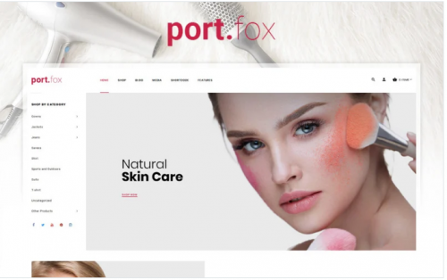 Portfox – Cosmetic Store WooCommerce Theme