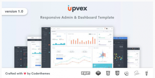 Upvex – Responsive Admin & Dashboard Template