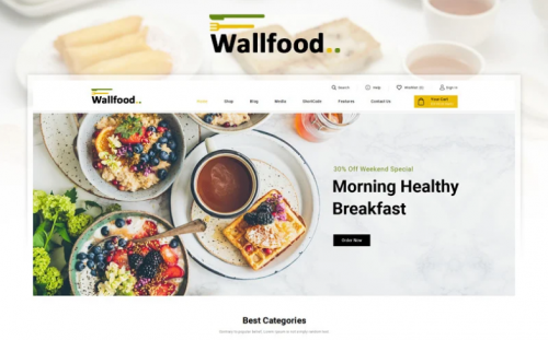 WallFood – Food & Restaurant Store WooCommerce Theme