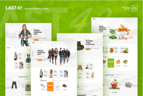 Last40 Store – Ecommerce PSD Template