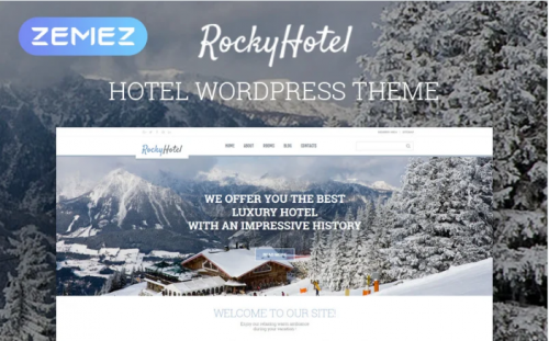 RockyHotel – Hotel Multipurpose Modern Elementor WordPress Theme