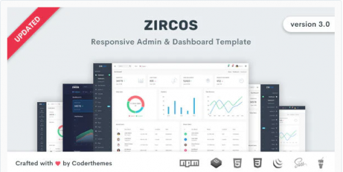 Zircos – Bootstrap 4 Admin & Dashboard Template