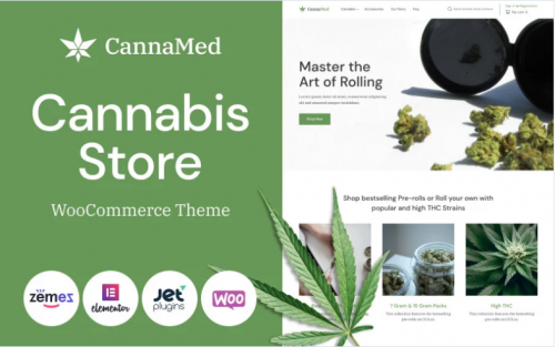 CannaMed – Stylish Medical Marijuana WooCommerce Theme
