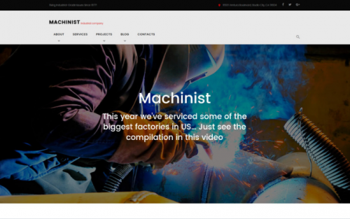 Machinist – Professional Industrial WordPress Theme