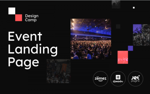 DesignCamp – Modern Event Landing Page Platform WordPress Theme