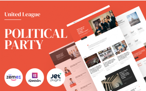 United League – Solid And Reliable Political Campaign Template WordPress Theme