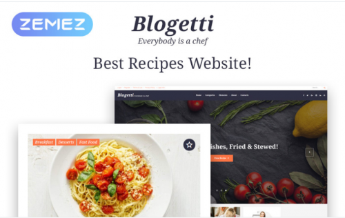 Blogetti – Restaurant Blog WordPress Theme