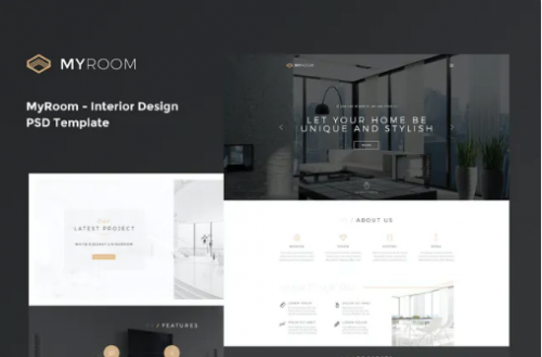 MyRoom – Interior Design PSD Template
