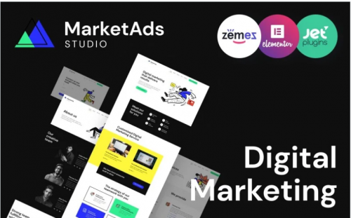 MarketAds – One of Modern Digital Marketing Templates WordPress Theme