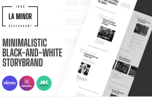 La Minor – Minimalistic Black-and-white Storybrand WordPress Theme
