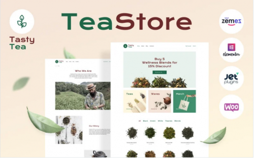 Tasty Tea – Tea eCommerce Website Template WooCommerce Theme