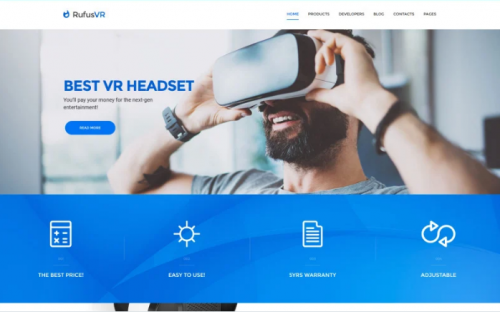 RufusVR – VR Startup Responsive WordPress Theme
