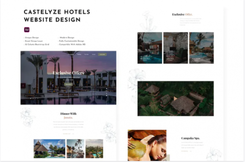 Castelyze – Hotel Website Design Template