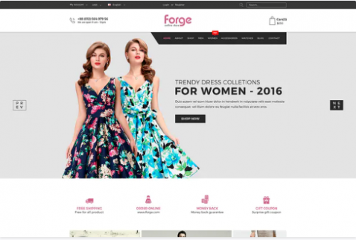 Forge – eCommerce PSD Template