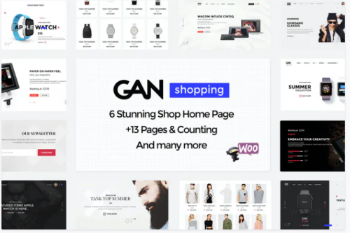 GAN – Ultimate Shopping eCommerce PSD Template