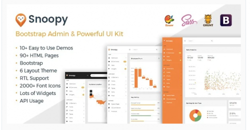 Snoopy – Multipurpose Bootstrap Admin Dashboard Template + UI Kit