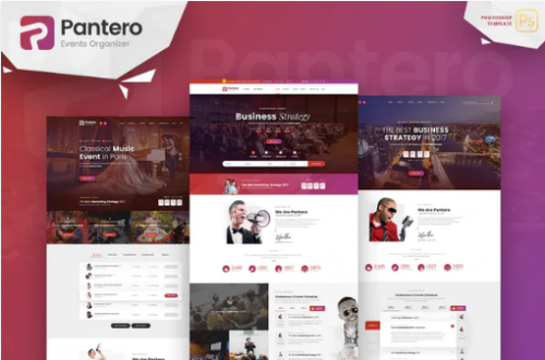 Pantero – Event & Conference PSD Template