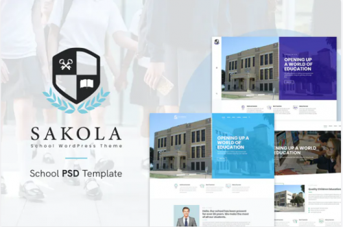 Sakola | School PSD Template