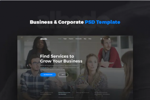 Albedo – Business & Corporate PSD Template