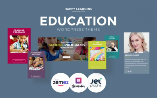 Happy Learning – Education Multipurpose Modern Elementor WordPress Theme
