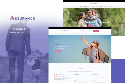 Assurance – Insurance PSD Template