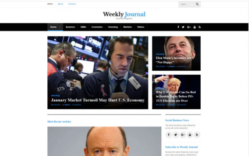 Financial News & Magazine WordPress Theme