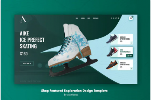 AIKE – Shop Website Featured Exploration Template t