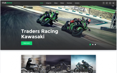 Clubstome – Sport Racing WordPress Theme