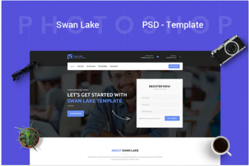 Swan Lake – Marketing PSD Template