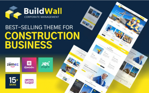 BuildWall – Construction Company Multipurpose WordPress Theme