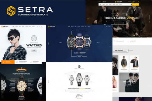 Setra – Ecommerce PSD Template