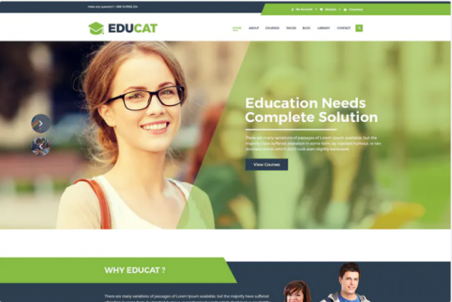 Educat – Education PSD Template