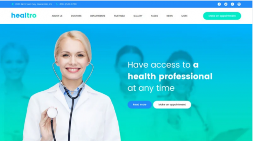 Healtro – Private Medical Clinic Responsive WordPress Theme