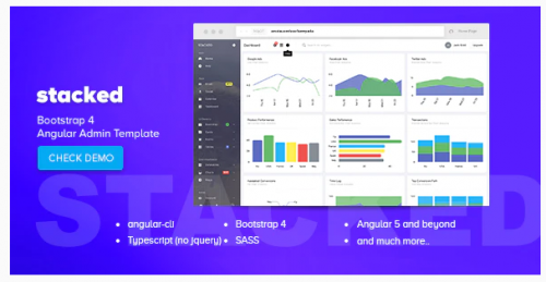 Stacked – Bootstrap 4 Angular Admin Template