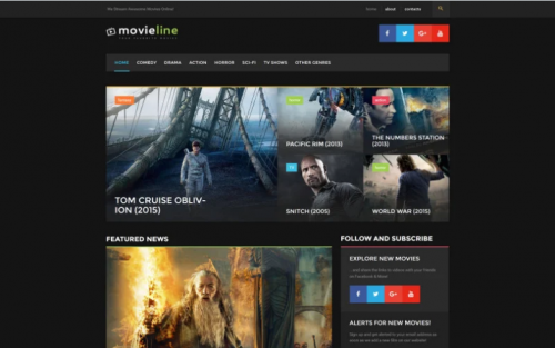 MovieLine – Online Cinema WordPress Theme
