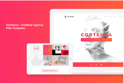 Cortenza – Creative Agency PSD Template