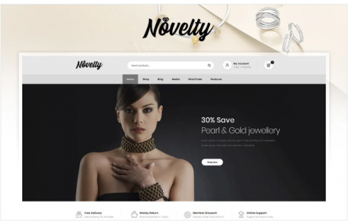 Novelty – Jewelry Store WooCommerce Theme
