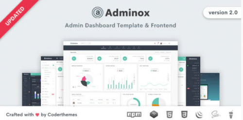 Adminox – Admin Dashboard & Frontend Template adminox admin dashboard frontend template